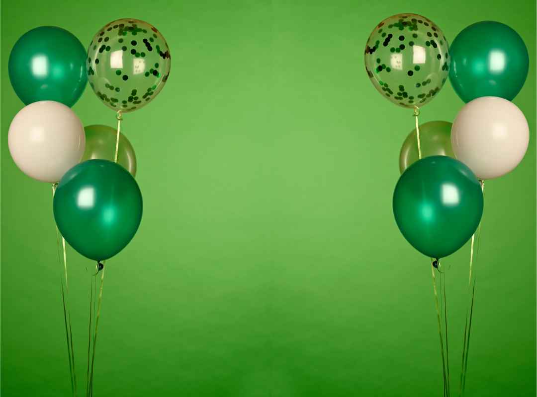 πράσινα μπαλόνια Saint Patrick's Day